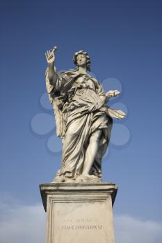 Royalty Free Photo of an Angel Sculpture From Ponte Sant'Angelo Bridge in Rome, Italy