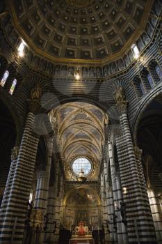 Royalty Free Photo of an Interior View of the Cathedral of Siena