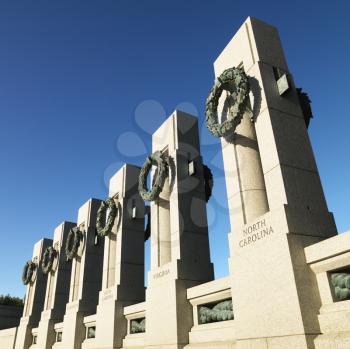 Royalty Free Photo of a World War II Memorial in Washington, D.C., USA