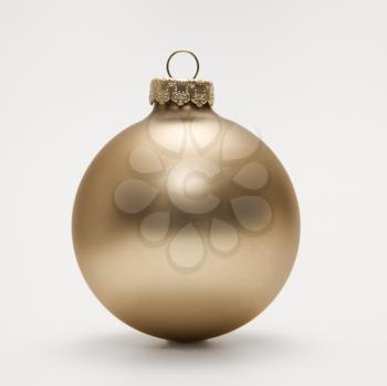 Royalty Free Photo of Still life of gold Christmas ornament