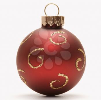 Royalty Free Photo of a Red Christmas Ornament
