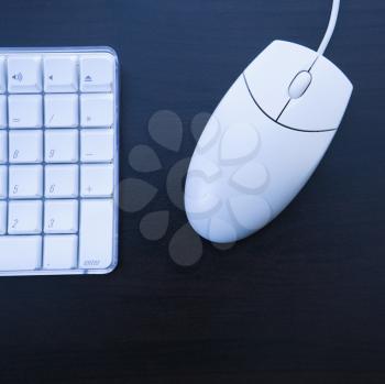 Royalty Free Photo of a Computer Mouse and Keyboard
