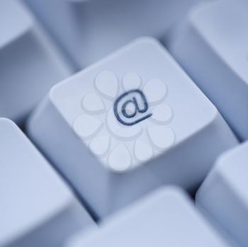 Royalty Free Photo of the At Sign on a Keyboard