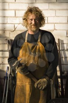Royalty Free Photo of a Metal Smith Portrait