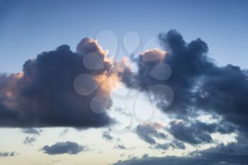 Royalty Free Photo of Cumulus Cloud Formation in the Sky