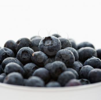 Royalty Free Photo of a Bowl of Blueberries