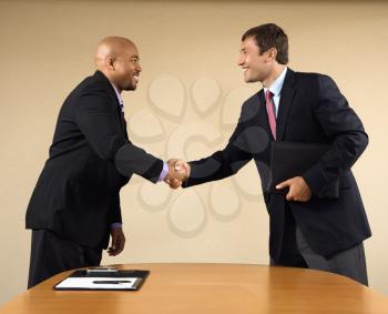 Royalty Free Photo of Businessmen Shaking Hands 