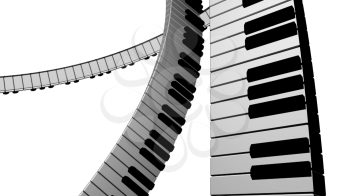 High Definition Background of Piano Keyboards