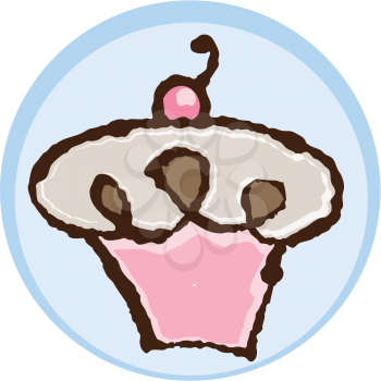 Royalty Free Clipart Image of a
Cupcake