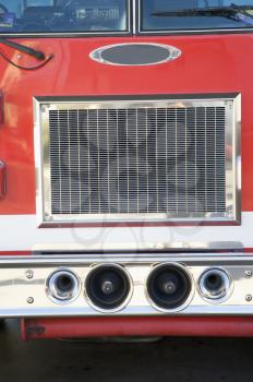 Royalty Free Photo of the Front of a Firetruck