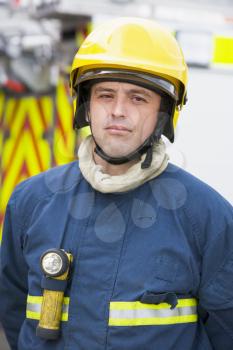 Royalty Free Photo of a Firefighter