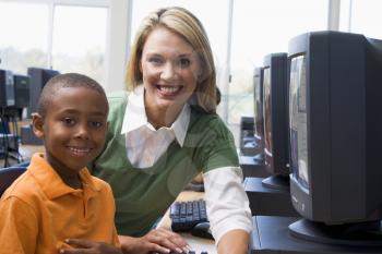 Royalty Free Photo of a Teacher With a Student