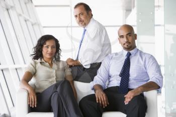 Royalty Free Photo of a Business Team of Three