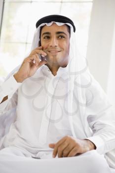 Royalty Free Photo of a Man With a Cellphone