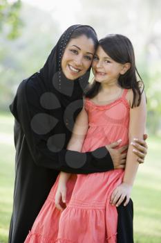 Royalty Free Photo of a Woman and Daughter