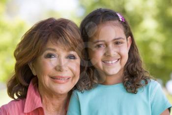 Royalty Free Photo of a Woman and Her Granddaughter