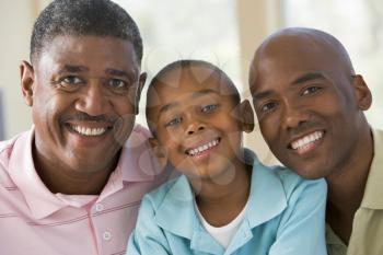 Royalty Free Photo of Three Generations of Males