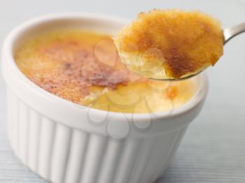Royalty Free Photo of Spoonful of Creme Brulee