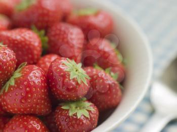 Royalty Free Photo of Bowl of English Strawberries