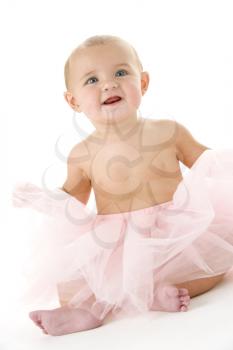 Royalty Free Photo of a Baby in a Tutu