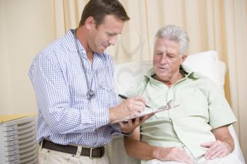 Royalty Free Photo of a Doctor and Patient