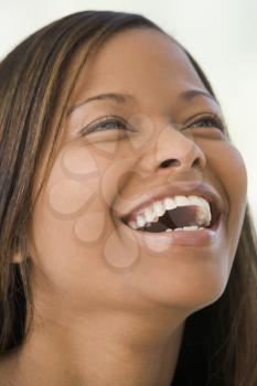 Royalty Free Photo of a Laughing Black Woman