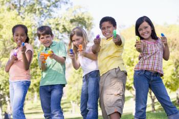 Royalty Free Photo of Children With Water Guns