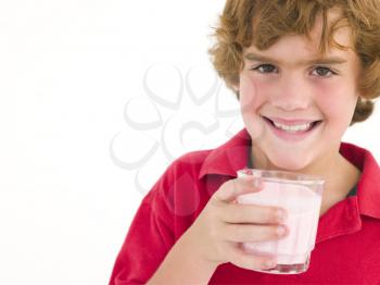 Royalty Free Photo of a Boy With a Drink