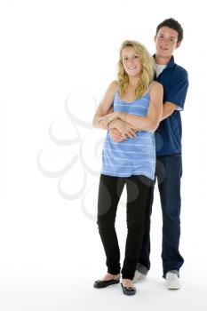 Royalty Free Photo of a Teenage Boy and Girl