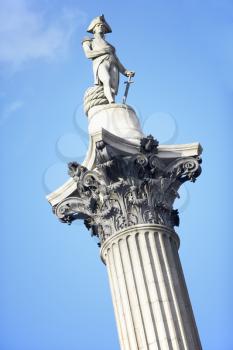 Royalty Free Photo of Nelson's Column In Trafalgar Square, London, England