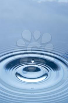 Royalty Free Photo of Concentric Circles in Water