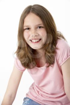 Royalty Free Photo of a Portrait of a Young Girl