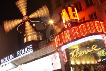 Royalty Free Photo of Moulin Rouge in Paris