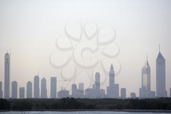 Royalty Free Photo of a Dubai Skyline