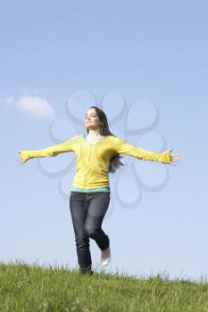 Royalty Free Photo of a Girl Running