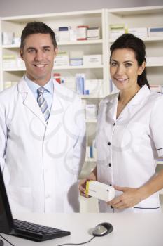 American pharmacists at work