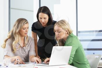 Group Of Women Meeting In Office
