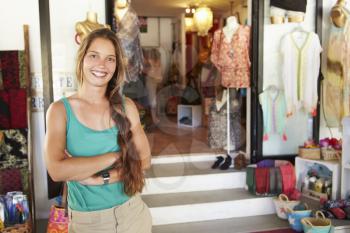 Portrait Of Female Clothing Shop Owner