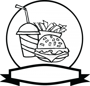 Royalty Free Clipart Image of a Fast Food Logo