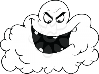 Royalty Free Clipart Image of a Smog Cloud