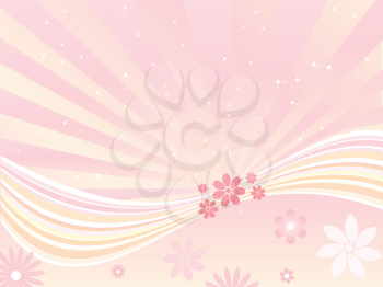 Abstract summer floral background