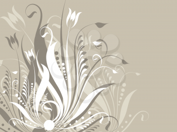 Decorative floral abstract background