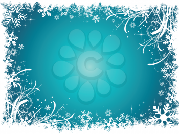 Decorative snowflake background