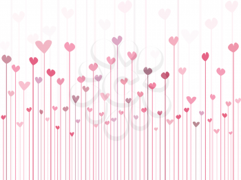 Royalty Free Clipart Image of Hearts