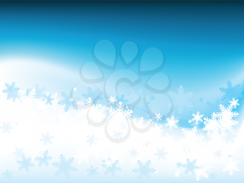 Abstract snowflake background