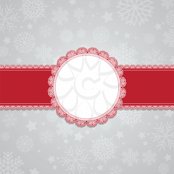 Christmas snowflake background with space for text