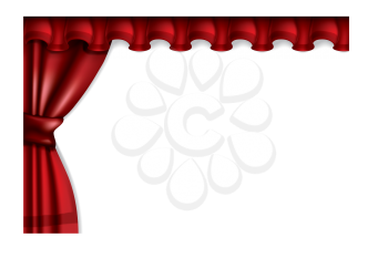 Royalty Free Clipart Image of a Curtain