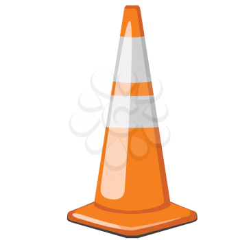 Royalty Free Clipart Image of a Traffic Cone