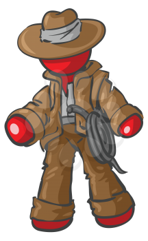Royalty Free Clipart Image of an Adventurer