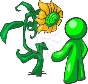 green man flower